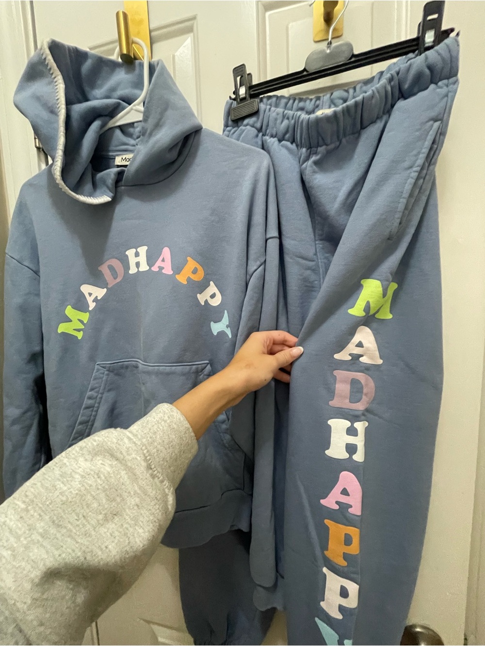 Madhappy Pastel Blue Hoodie and Joggers Set